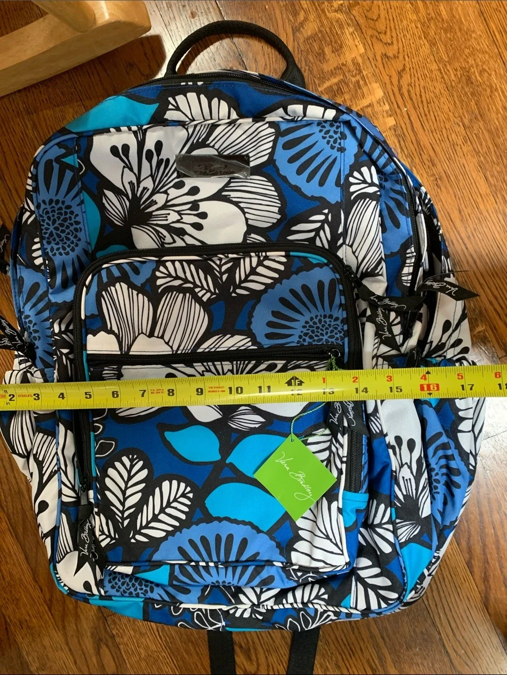 Vera Bradley Blue White Floral Kids Backpack